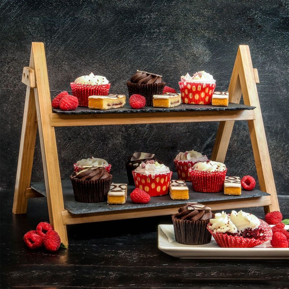 2 Tier Slate Cake Stand | M&W