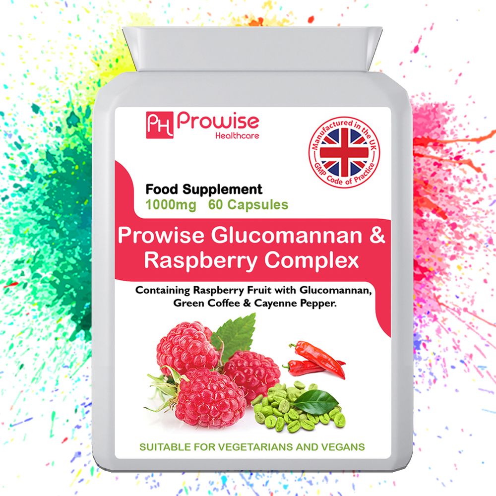 Glucomannon & Raspberry Complex - 60 Capsules by Prowise Healthcare