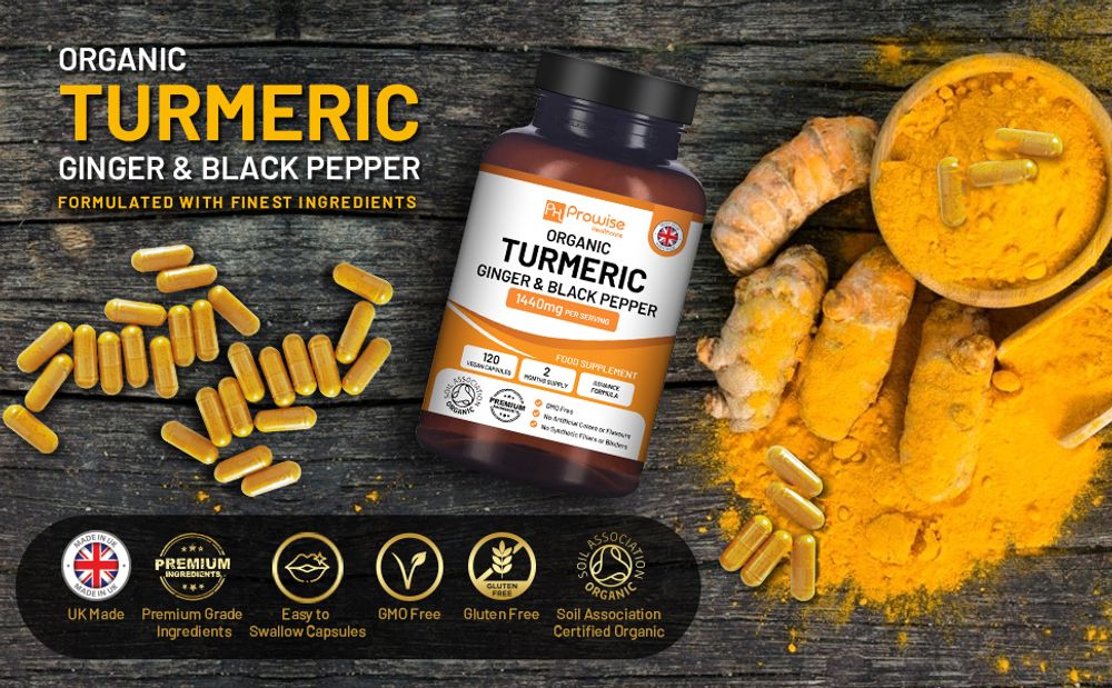 Turmeric Curcumin 1440mg with Black Pepper & Ginger