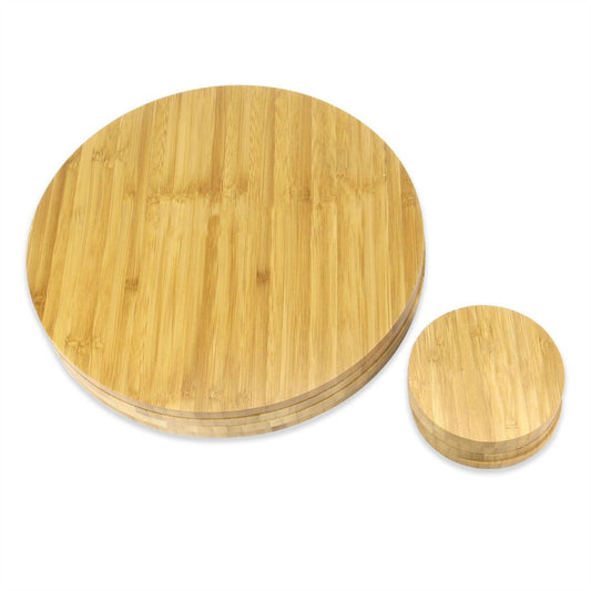 Bamboo Circle Placemats & Coasters - Set of 4 | M&W