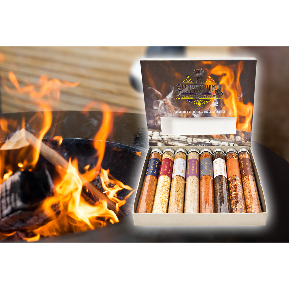 Smokehouse Flame & Flavour | Selection of 8 Smoked Spices| Authentically Smoked over Wood