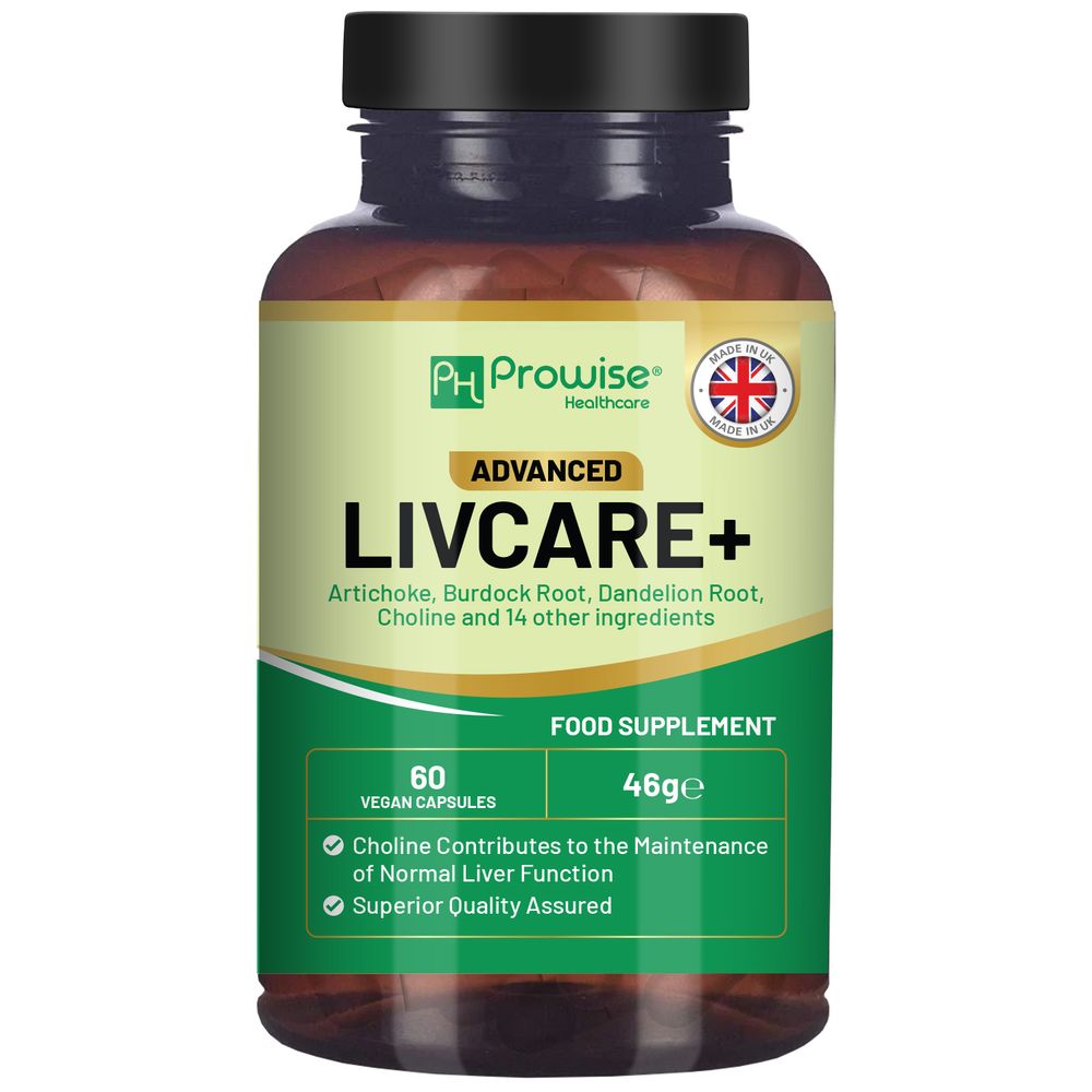 Prowise Advanced Livcare+ 60 Capsules Liver Cleanse Detox and Repair for men and women