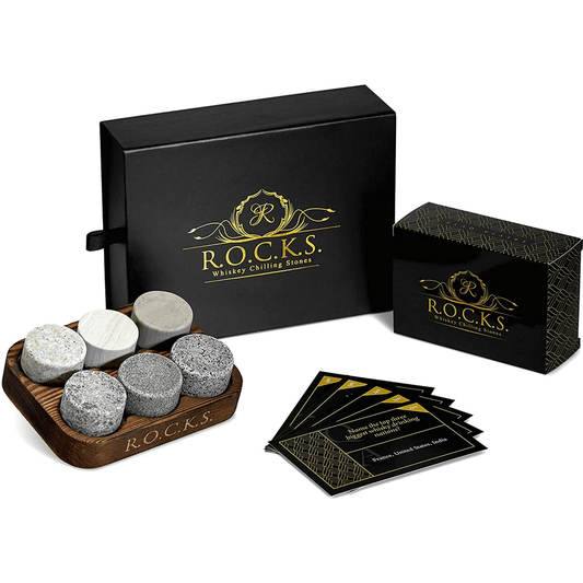 Whiskey Wisdom: The Ultimate Trivia Quiz & Whiskey Rocks Gift Set