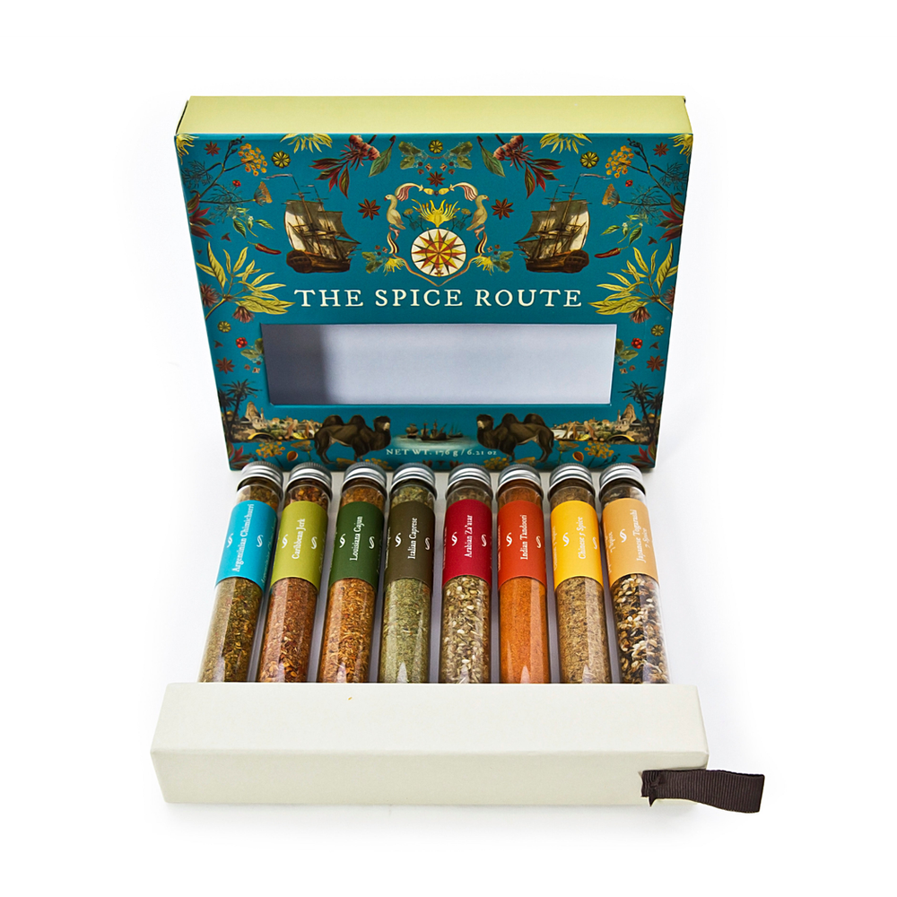 Spice Route Premium Selection | Around The World Spice Set | Includes Own Spice Stand