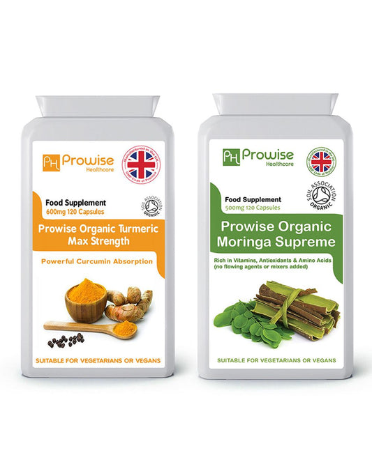 Organic Turmeric & Moringa Power Duo - Boost Immunity & Wellness!