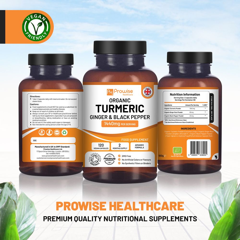 Turmeric Curcumin 1440mg with Black Pepper & Ginger