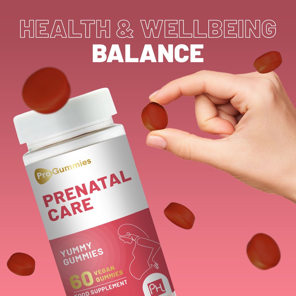 Prenatal Care Gummies | 60 Vegan Pro Gummies | Yummy Gummies