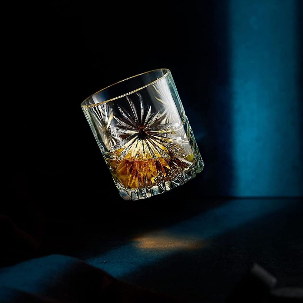 Soleil Crystal Whiskey Tumblers - Elevate Your Tasting Experience