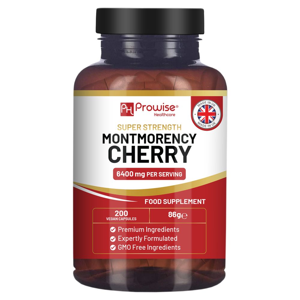 Cherry+ 3100mg I 200 Vegan Capsules Super Strength Formula l Made in The UK