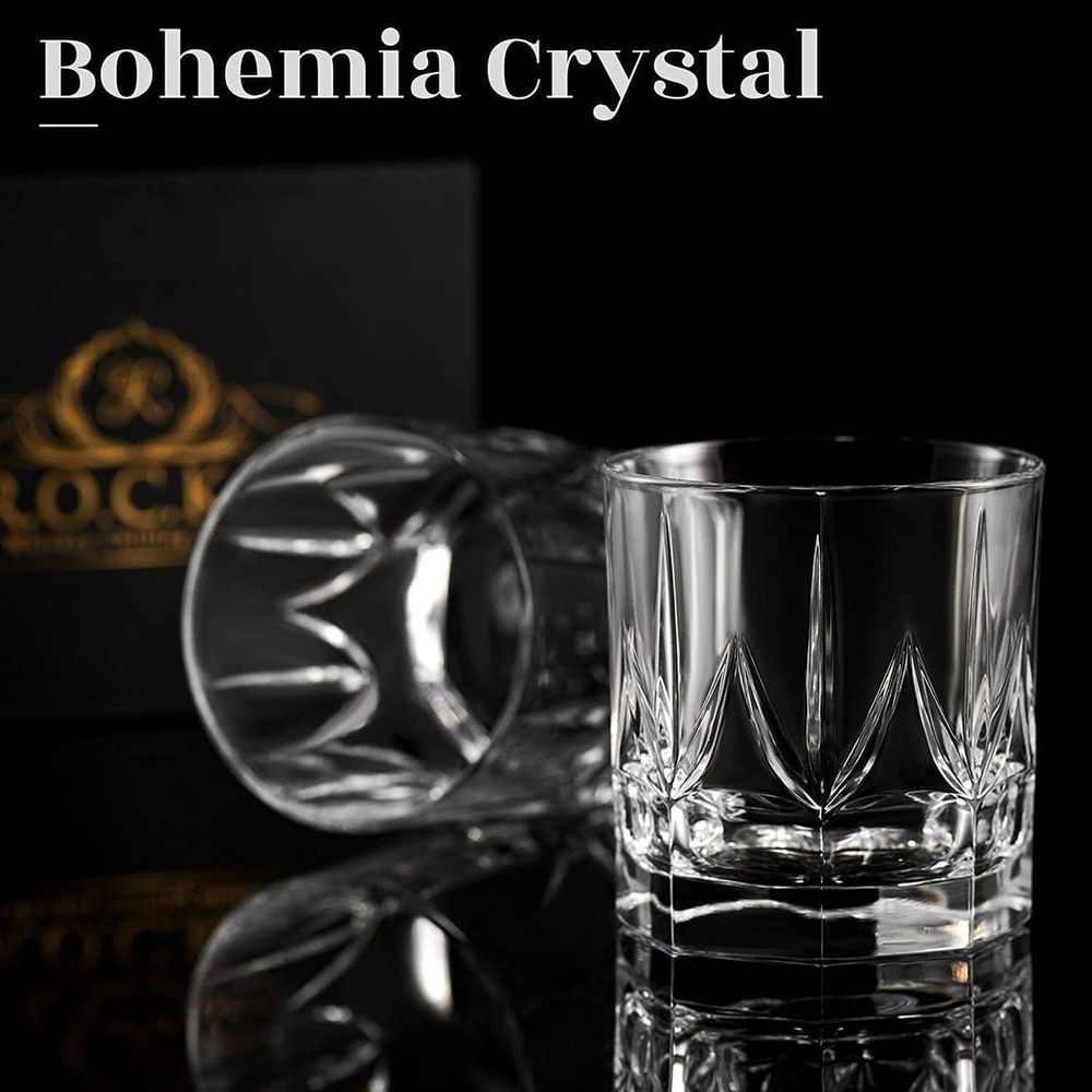 Eco-Crystal Imperial Whiskey Glasses - Artisan Elegance from Italy