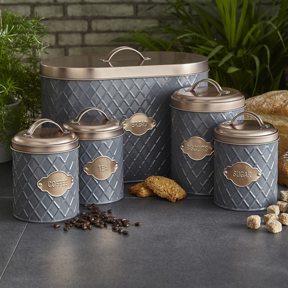 5 Piece Kitchen Canister Set